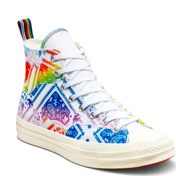 Converse Chuck Taylor Chuck 70 Unity Unisex Pride High Top Rainbow Sneakers 7 - Picture 12 of 17